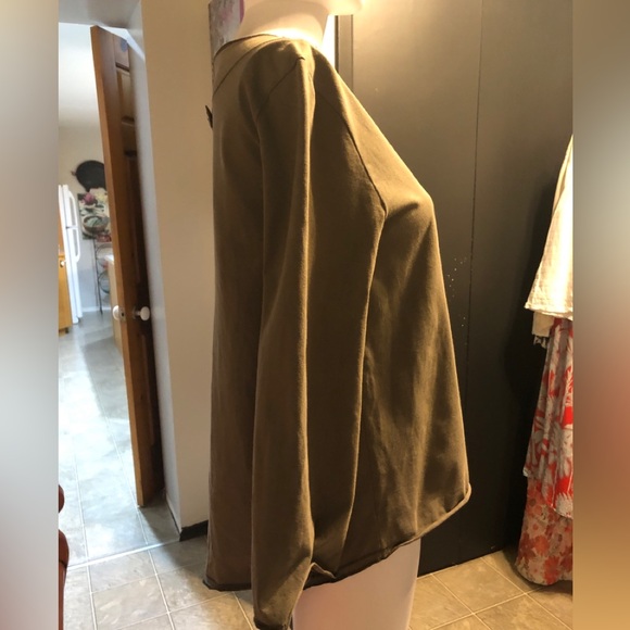 Stylish Olive Button-Up Jacket by Neon Buddha - Picture 6 of 9